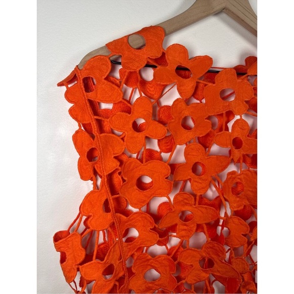 Maeve Orange Floral Cutout Camisole Top - Picture 5 of 13